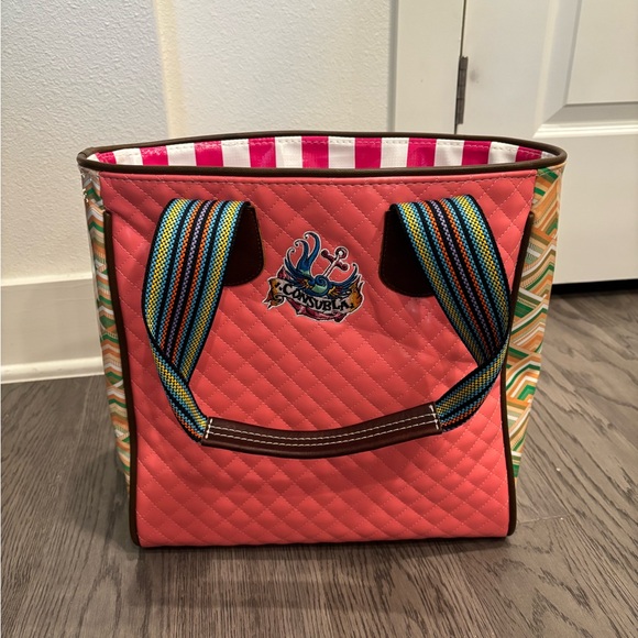 ❤️🩷Consuela Embroidered Coral Tote Bag❤️🩷 - Picture 9 of 9